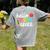 Hello First Grade Team 1st Grade Back To School Teacher Kids Women's Comfort Colors T-Shirt Back Print Grey