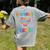 Homebound Teacher Appreciation Week Back To School Heart Women's Comfort Colors T-Shirt Back Print Grey