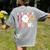 Infant Teacher Boo Crew Halloween Costume Women's Comfort Colors T-Shirt Back Print Grey