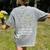 It's Fine I'm Fine Christmas Light Principal Teacher Xmas Men Women Women's Comfort Colors T-Shirt Back Print Grey