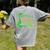 Kids My Nonna Loves Me Dinosaur Grandson Women's Comfort Colors T-Shirt Back Print Grey