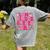 In My Kindergarten Era Girl Back To School Kinder Teacher Women's Comfort Colors T-Shirt Back Print Grey