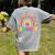 Kindergarten Rainbow Girls Boys Teacher Team Kinder Squad Women's Comfort Colors T-Shirt Back Print Grey Kindergarten Rainbow Girls Boys Teacher Team Kinder Squad Women's Comfort Colors T-Shirt Back Print Grey