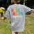 Kindergarten Squad Team Crew Teacher Back To School Women's Comfort Colors T-Shirt Back Print Grey Kindergarten Squad Team Crew Teacher Back To School Women's Comfort Colors T-Shirt Back Print Grey