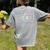 Literacy Team Teacher Women's Comfort Colors T-Shirt Back Print Grey