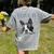 Love Is Boston Terrier Bostie Women's Comfort Colors T-Shirt Back Print Grey