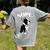 Love NOPE Boston Terrier Dog Lover Women's Comfort Colors T-Shirt Back Print Grey