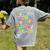In My Maestra Era Spanish Bilingual Teacher Back To School Women's Comfort Colors T-Shirt Back Print Grey