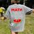 Math Watermelon Calculation Joke Teacher Student Women's Comfort Colors T-Shirt Back Print Grey