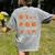 Maths Day Costume Idea Kids Teachers Pizza Slice Fraction Women's Comfort Colors T-Shirt Back Print Grey