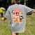 Mickey Mouse Teacher Life Women's Comfort Colors T-Shirt Back Print Grey