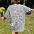 Ocean Animals Alphabet Cute Sea Life ABC Marine Kids Teacher Women's Comfort Colors T-Shirt Back Print Grey Ocean Animals Alphabet Cute Sea Life ABC Marine Kids Teacher Women's Comfort Colors T-Shirt Back Print Grey