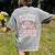 In October 2nd Grade Teachers Wear Pink Ribbon Breast Cancer Women's Comfort Colors T-Shirt Back Print Grey