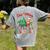 One Merry Teacher Groovy Christmas Tree Pjs Xmas Teacher Women's Comfort Colors T-Shirt Back Print Grey One Merry Teacher Groovy Christmas Tree Pjs Xmas Teacher Women's Comfort Colors T-Shirt Back Print Grey