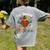 One Thankful PE Teacher Turkey Thanksgiving -Adults & Kids Classic Fit Polyester 100 Short Sleeve Women's Comfort Colors T-Shirt Back Print Grey