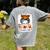One Thankful Teacher's Aide Messy Bun Thanksgiving Fall Women's Comfort Colors T-Shirt Back Print Grey