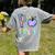 P Is For Pre-K Preschool Teacher Tie Dye Back To School Women's Comfort Colors T-Shirt Back Print Grey P Is For Pre-K Preschool Teacher Tie Dye Back To School Women's Comfort Colors T-Shirt Back Print Grey