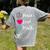 Peace Love Math Maths Teacher Pi Symbol Men Women Women's Comfort Colors T-Shirt Back Print Grey Peace Love Math Maths Teacher Pi Symbol Men Women Women's Comfort Colors T-Shirt Back Print Grey