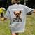 Personal Stalker I'Ll Follow You Wherever You Go Yorkie Women's Comfort Colors T-Shirt Back Print Grey