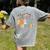 Pre-k Teacher Appreciation Teaching Wildflowers Women's Comfort Colors T-Shirt Back Print Grey