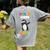 Pre-K Vibes Only Penguin Teachers Kids Back To School Women's Comfort Colors T-Shirt Back Print Grey