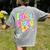 Preppy First Grade Back To School 1st Grade Teacher Girl Kid Women's Comfort Colors T-Shirt Back Print Grey Preppy First Grade Back To School 1st Grade Teacher Girl Kid Women's Comfort Colors T-Shirt Back Print Grey