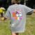 Preschool Boo Crew Preschool Halloween Costume Teacher Kid Women's Comfort Colors T-Shirt Back Print Grey Preschool Boo Crew Preschool Halloween Costume Teacher Kid Women's Comfort Colors T-Shirt Back Print Grey