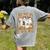 Preschool Boo Crew Halloween Teacher Ghost Costume Matching Women's Comfort Colors T-Shirt Back Print Grey