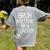 Pretend I'm A Teacher Halloween Costume Women's Comfort Colors T-Shirt Back Print Grey