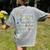 Problem Solver Math Alphabet ABC Teacher Students Women's Comfort Colors T-Shirt Back Print Grey