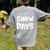 Proud Supporter Of Snow Days Teacher Christmas Men Women Women's Comfort Colors T-Shirt Back Print Grey