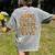 Pumpkin ABC Halloween Alphabet Costume School Teacher Kids Women's Comfort Colors T-Shirt Back Print Grey