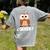 Quien Who Owl Spanish Teacher Women's Comfort Colors T-Shirt Back Print Grey