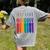 Rainbow Roygbiv Kids Artist Costume Art Teacher Women's Comfort Colors T-Shirt Back Print Grey Rainbow Roygbiv Kids Artist Costume Art Teacher Women's Comfort Colors T-Shirt Back Print Grey