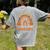 Rainbow I Teach The Cutest Pumpkins Kindergarten Teacher Men Women Women's Comfort Colors T-Shirt Back Print Grey