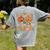 Retro Fall In Love With Learning Autumn Pumpkin Teacher Kids Women's Comfort Colors T-Shirt Back Print Grey