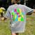 Retro Groovy In My Glowing Teacher Era Happy Teacher's Day Women's Comfort Colors T-Shirt Back Print Grey Retro Groovy In My Glowing Teacher Era Happy Teacher's Day Women's Comfort Colors T-Shirt Back Print Grey