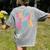 Retro Groovy Retirement Era Retired Teacher Women's Comfort Colors T-Shirt Back Print Grey Retro Groovy Retirement Era Retired Teacher Women's Comfort Colors T-Shirt Back Print Grey