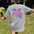 Retro Physical Education Vibes Gym Teacher Phys Ed Teacher Women's Comfort Colors T-Shirt Back Print Grey