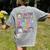 Retro In My PTO Mom Era Parent Organization Team Teacher Women's Comfort Colors T-Shirt Back Print Grey