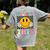 You Got This Retro Smile Motivational Testing Day Teacher Women's Comfort Colors T-Shirt Back Print Grey