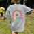 Second Grade Rainbow Girls Boys Teacher Team 2nd Grade Squad Women's Comfort Colors T-Shirt Back Print Grey