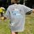 Shhh Just Use Visuals SPED Special Education Teacher Men Women Women's Comfort Colors T-Shirt Back Print Grey