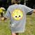 The Smart Cookie Good Egg Teacher Halloween Costume Food Women's Comfort Colors T-Shirt Back Print Grey