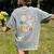 Solar System Learning Is Out Of This World Science Teacher Women's Comfort Colors T-Shirt Back Print Grey