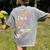 Special Education ASL Teacher Superpower DHH Teacher Women's Comfort Colors T-Shirt Back Print Grey