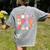 Special Education Teacher Ghosts Halloween SPED Teacher Women's Comfort Colors T-Shirt Back Print Grey