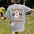 In My Spooky Math Teacher Era Groovy Retro Halloween Costume For Men Women Women's Comfort Colors T-Shirt Back Print Grey