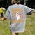 Spooky Science Teacher Ghost Halloween School Women Women's Comfort Colors T-Shirt Back Print Grey