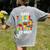 Super Teacher By Day Super Tired By Night Women's Comfort Colors T-Shirt Back Print Grey